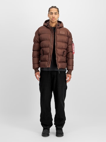 ALPHA INDUSTRIES Kurtka zimowa w kolorze brązowy: przód
