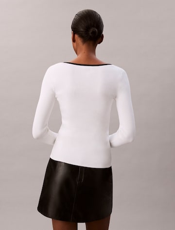 Calvin Klein Jeans Kampsun, värv valge