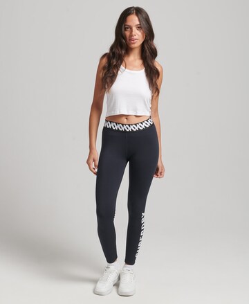 Skinny Leggings de la Superdry pe negru