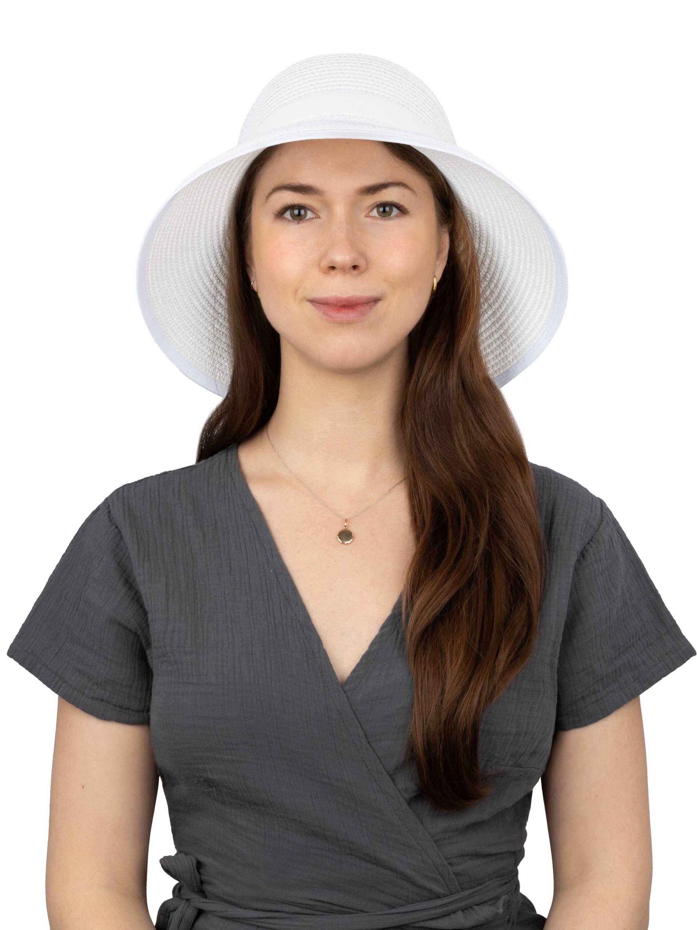 Janice Hat in Beige: front