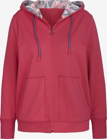 Emilia Lay Zip-Up Hoodie in Pink: front