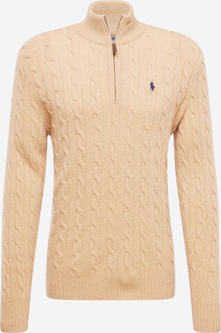 Pull-over Polo Ralph Lauren en beige : devant