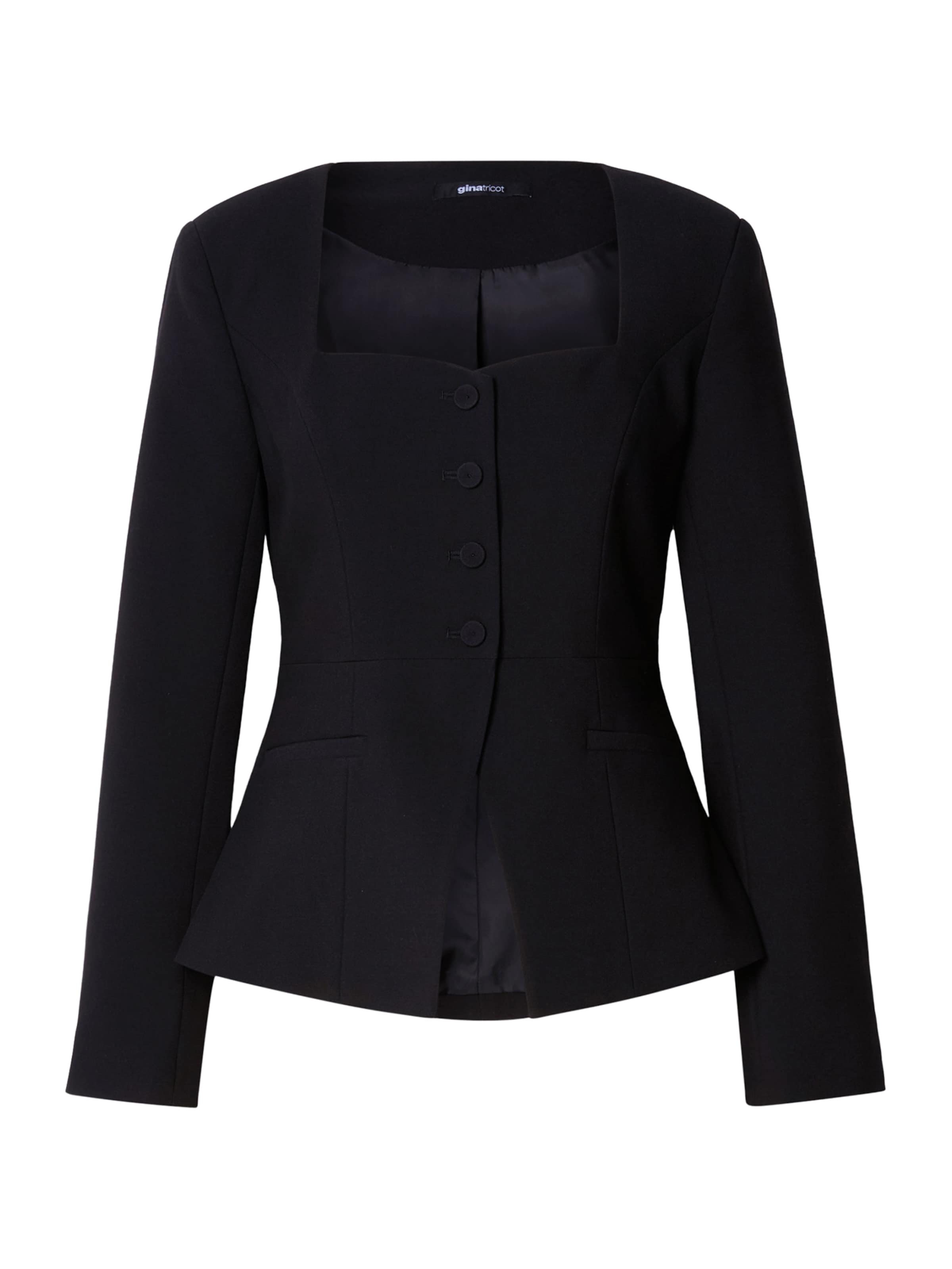Blazer 'Heart' Gina Tricot en noir : devant