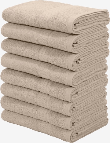 MY HOME Towel in Beige: front