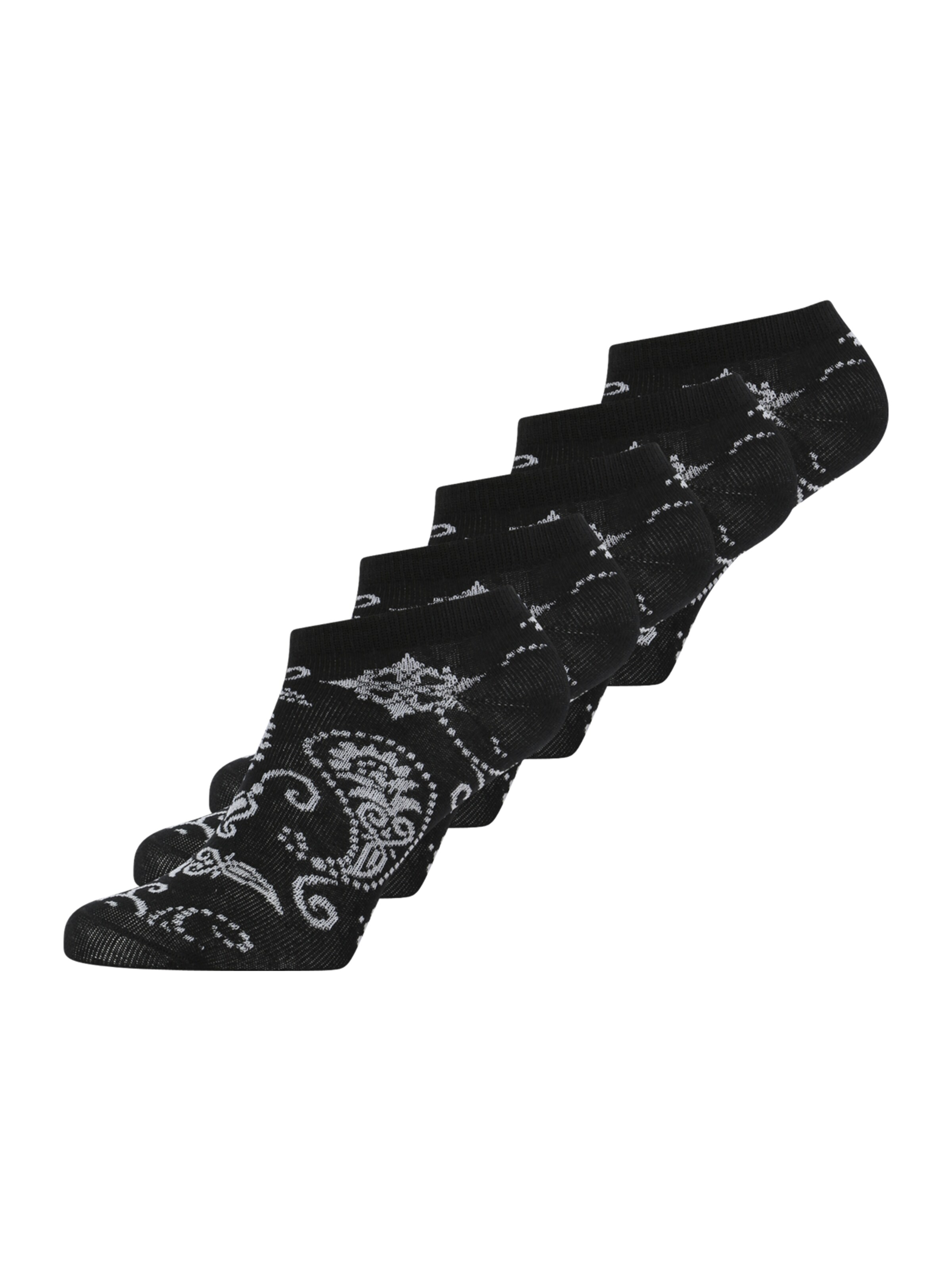 Urban ClassicsČarape 'Bandana' - crna boja: prednji dio