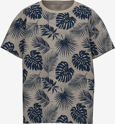 NAME IT Shirt 'VALTHER' in de kleur Donkerbeige / Navy, Productweergave