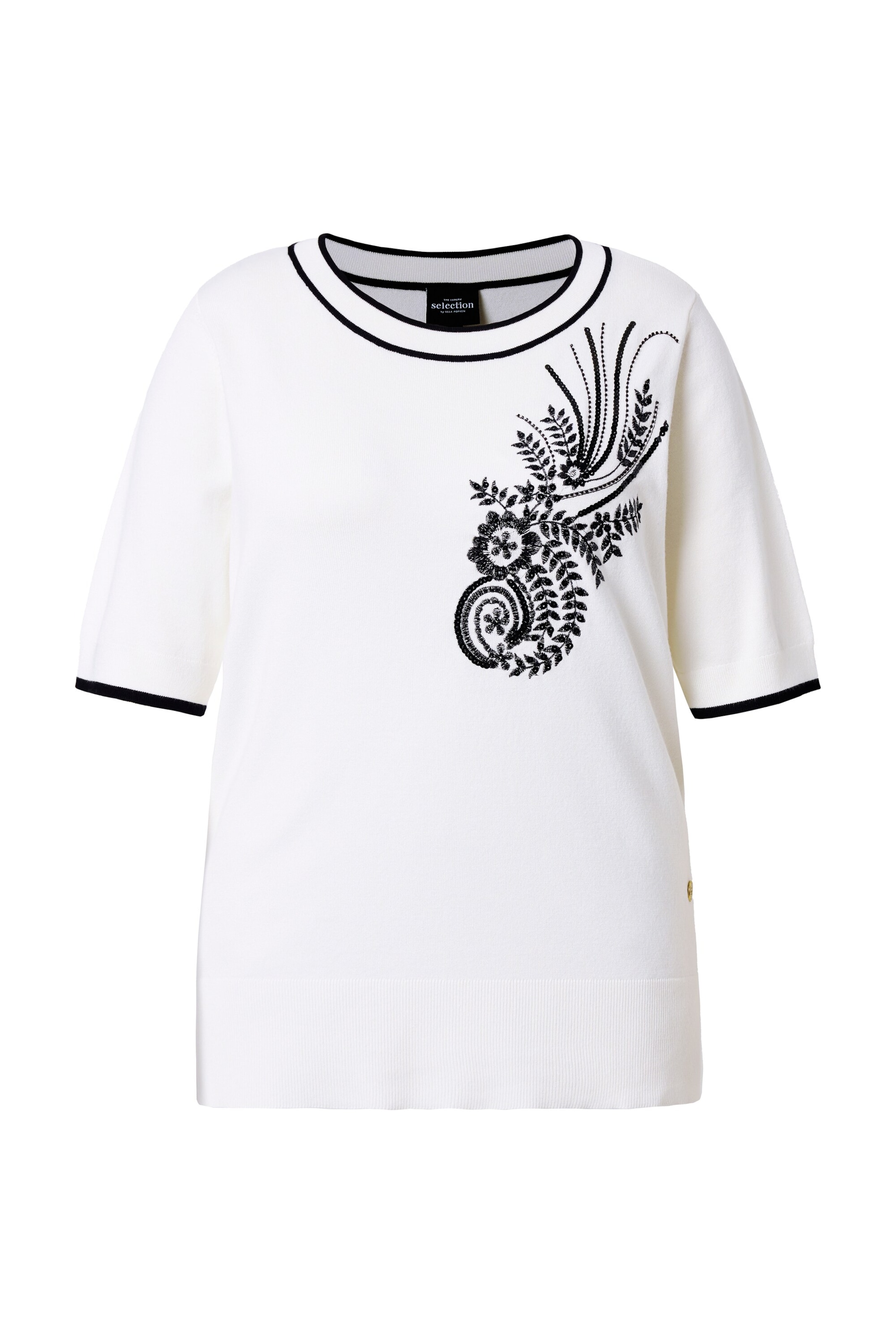 Ulla Popken Sweater in White: front