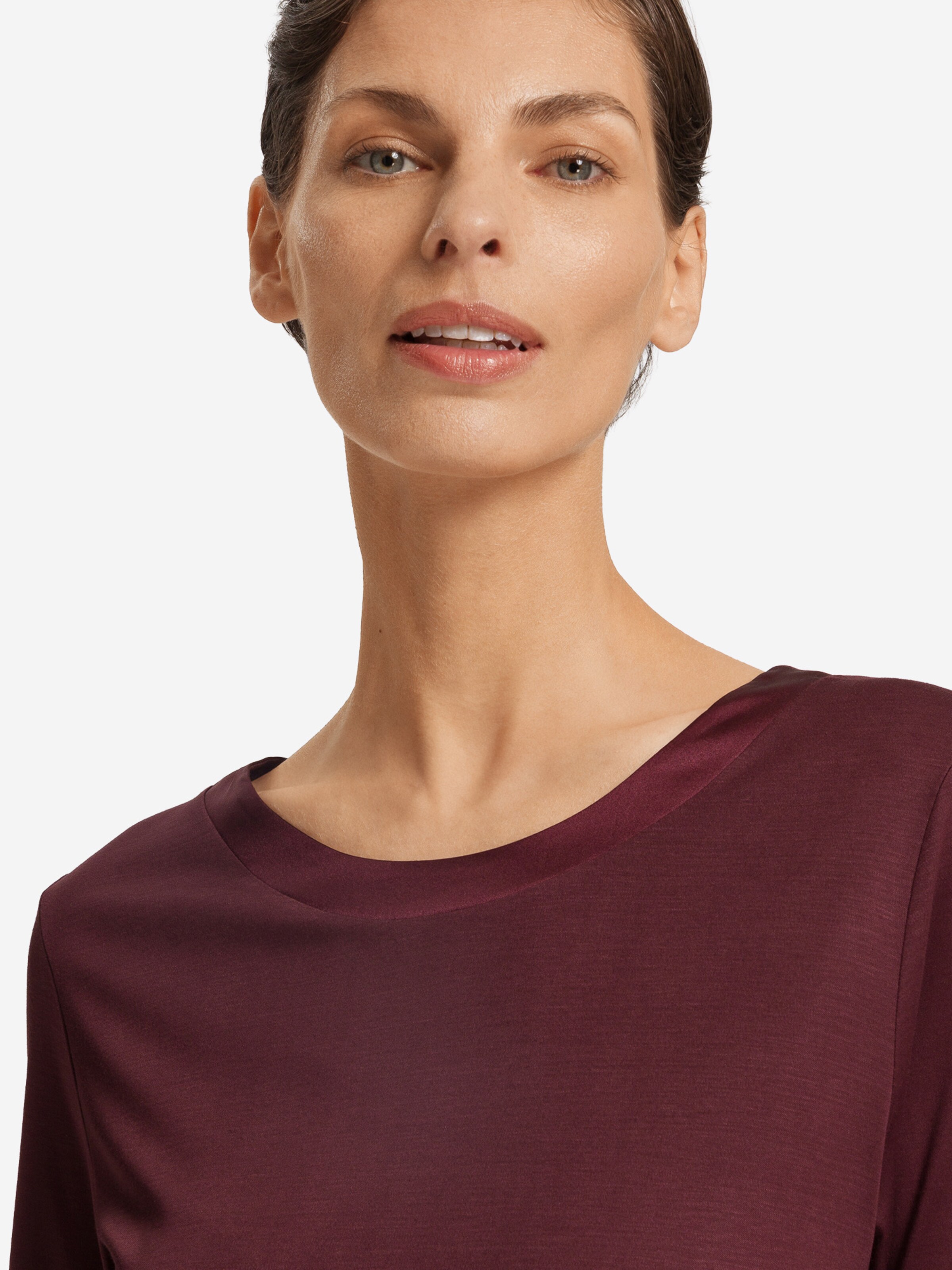 Hanro - Camisola de pijama ' Central Grand ' em castanho