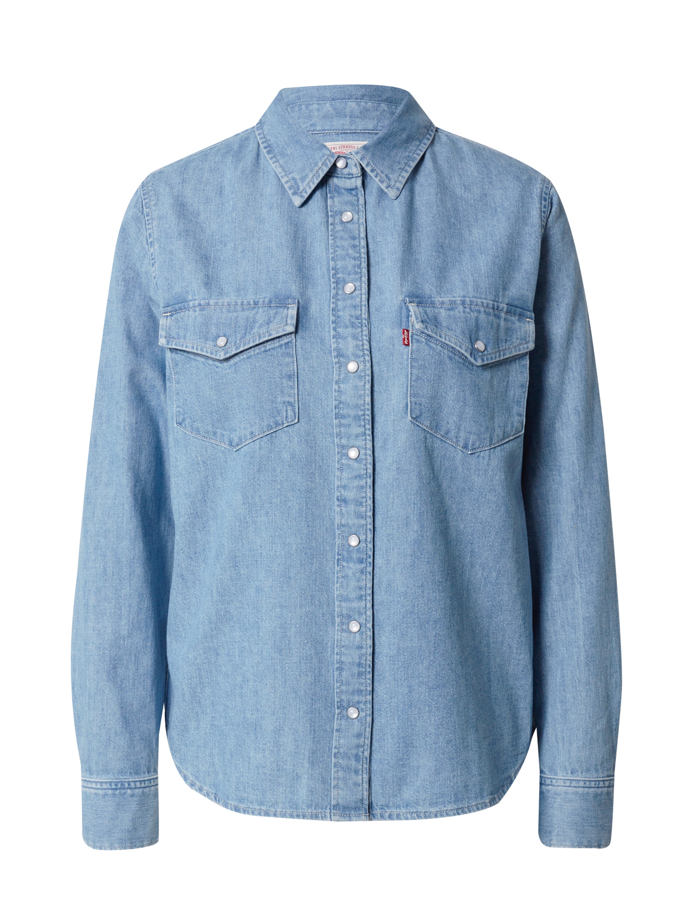 LEVI'S ®Bluza 'Essential Lightweight Western Shirt' - plava boja: prednji dio