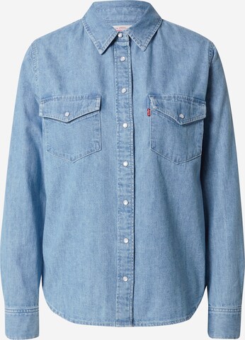 LEVI'S ® Blouse 'Iconic Western' in Blauw: voorkant