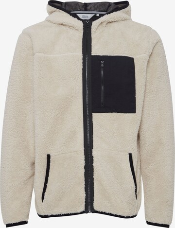 !Solid Fleecejacke 'Luka' in Beige: predná strana