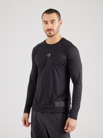 Champion Authentic Athletic Apparel Funktionsshirt in Schwarz: Vorderseite