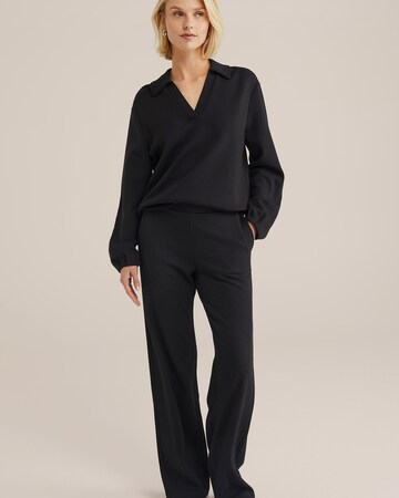 Coupe slim Pantalon WE Fashion en noir