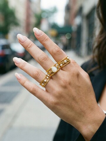 Nemomatheo Ring 'Sunflower - Offener Blumenring' in Gold