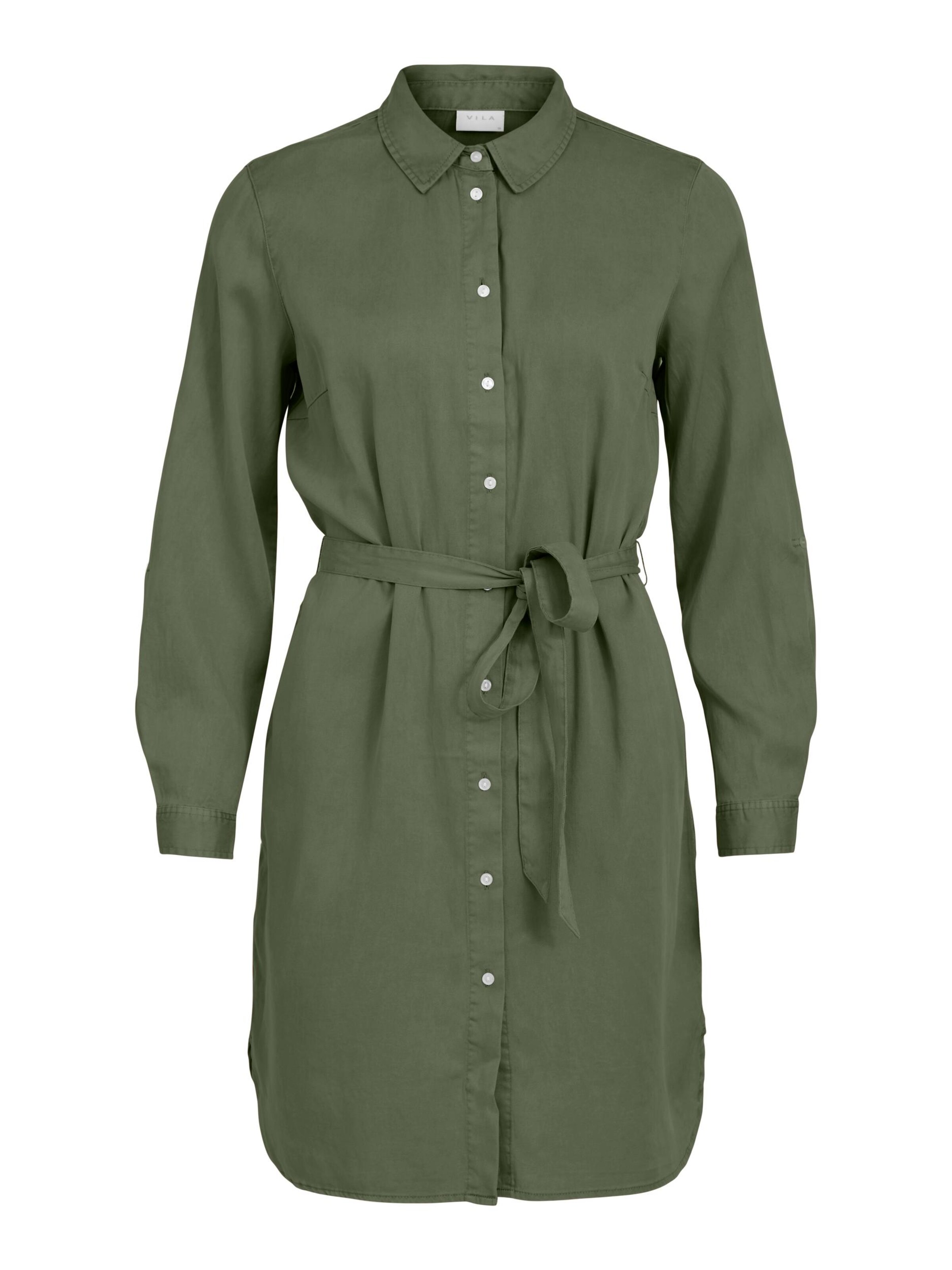 Frauen Große Größen VILA Kleid 'Bista' in Khaki - VJ33070 Frauen Große Größen VILA Kleid 'Bista' in Khaki - VJ33070