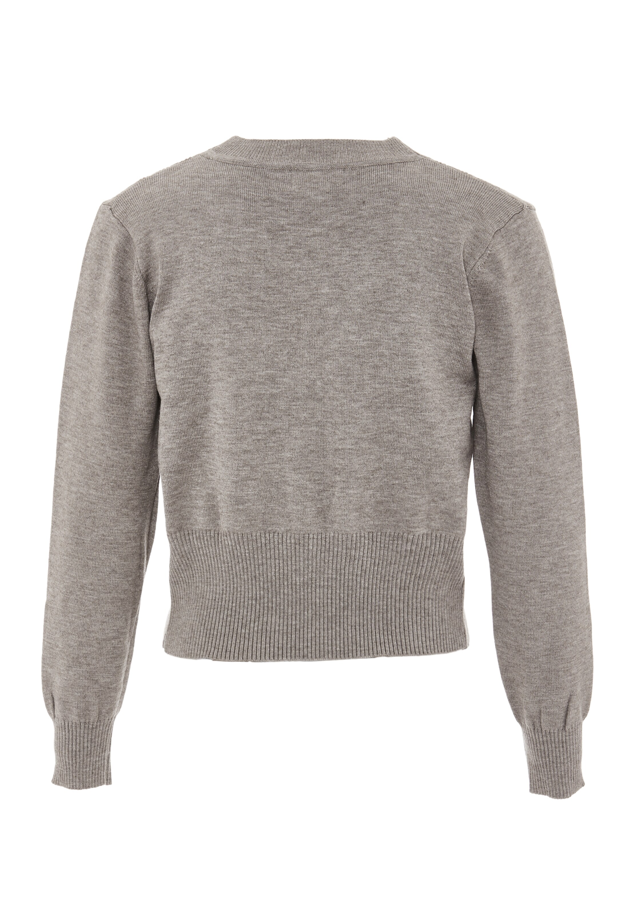 NAEMI - Casaco de malha em cinzento