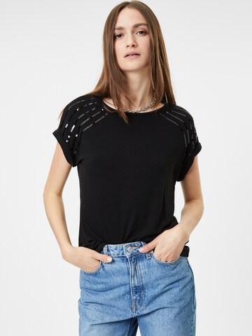 ABOUT YOU - Camiseta 'Denise' en negro: frente