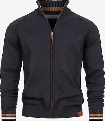 INDICODE JEANS Strickjacke 'Arutemia' in Blau: Vorderseite