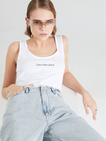 Calvin Klein Jeans Top w kolorze biały
