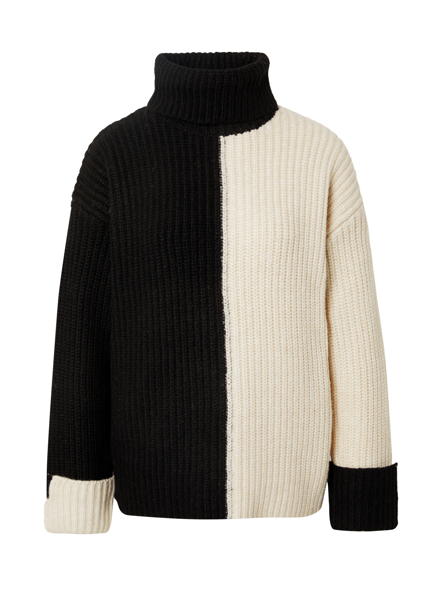 Donna dVUdE 4th & Reckless Pullover LYNE in Nero, Crema 
