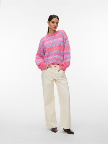Pull-over 'VMELIN' VERO MODA en rose : devant