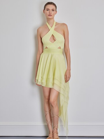 Robe de cocktail 'Pantha' Anse Victorin en jaune
