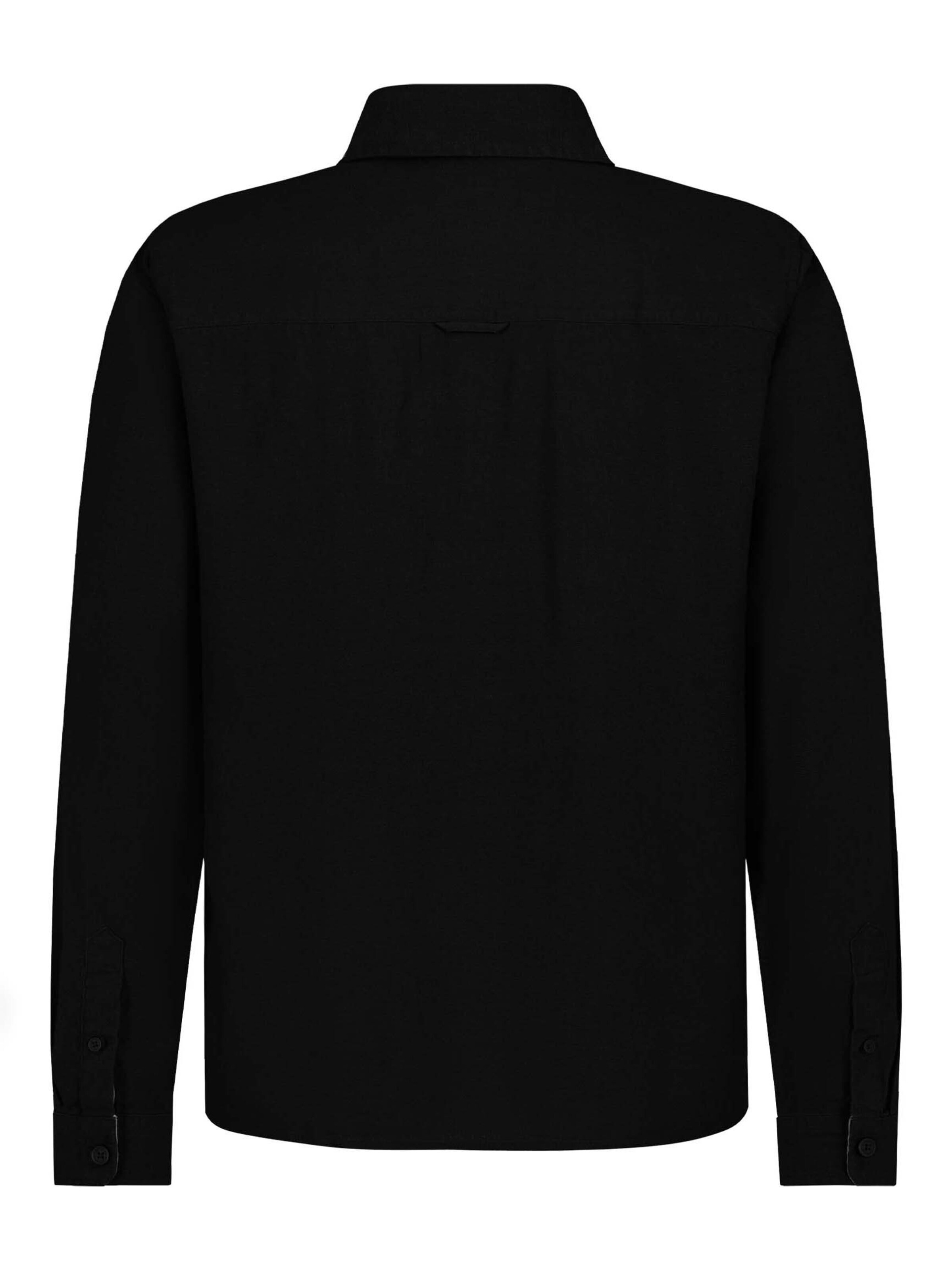 Eight2Nine Comfort fit Button Up Shirt in Black