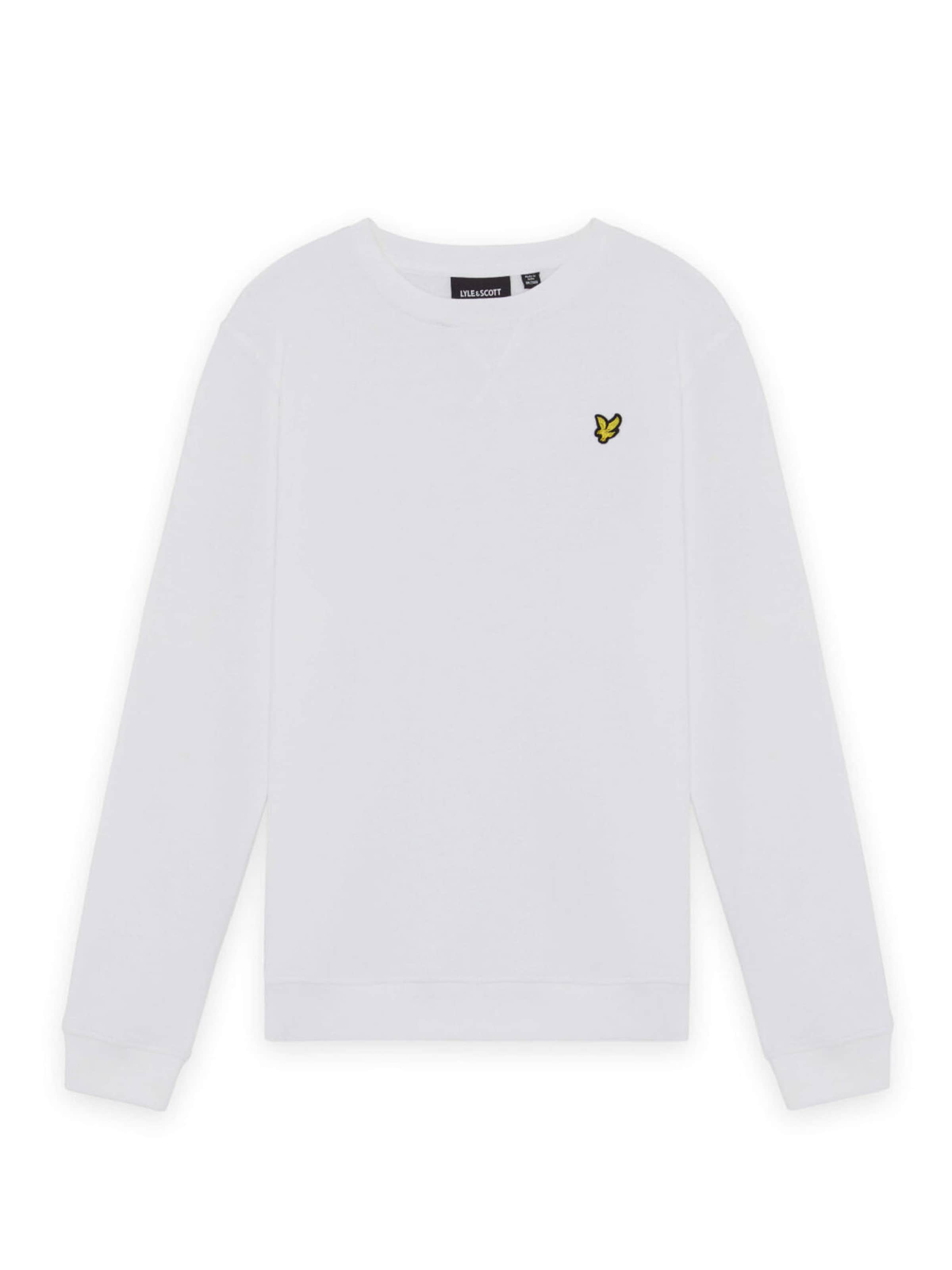 Lyle & Scott Sweatshirt in Wit: voorkant