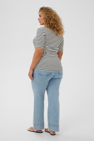 T-shirt 'Lia' KAFFE CURVE en blanc