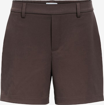OBJECT Regular Shorts 'OBJLisa' in Braun: Vorderseite