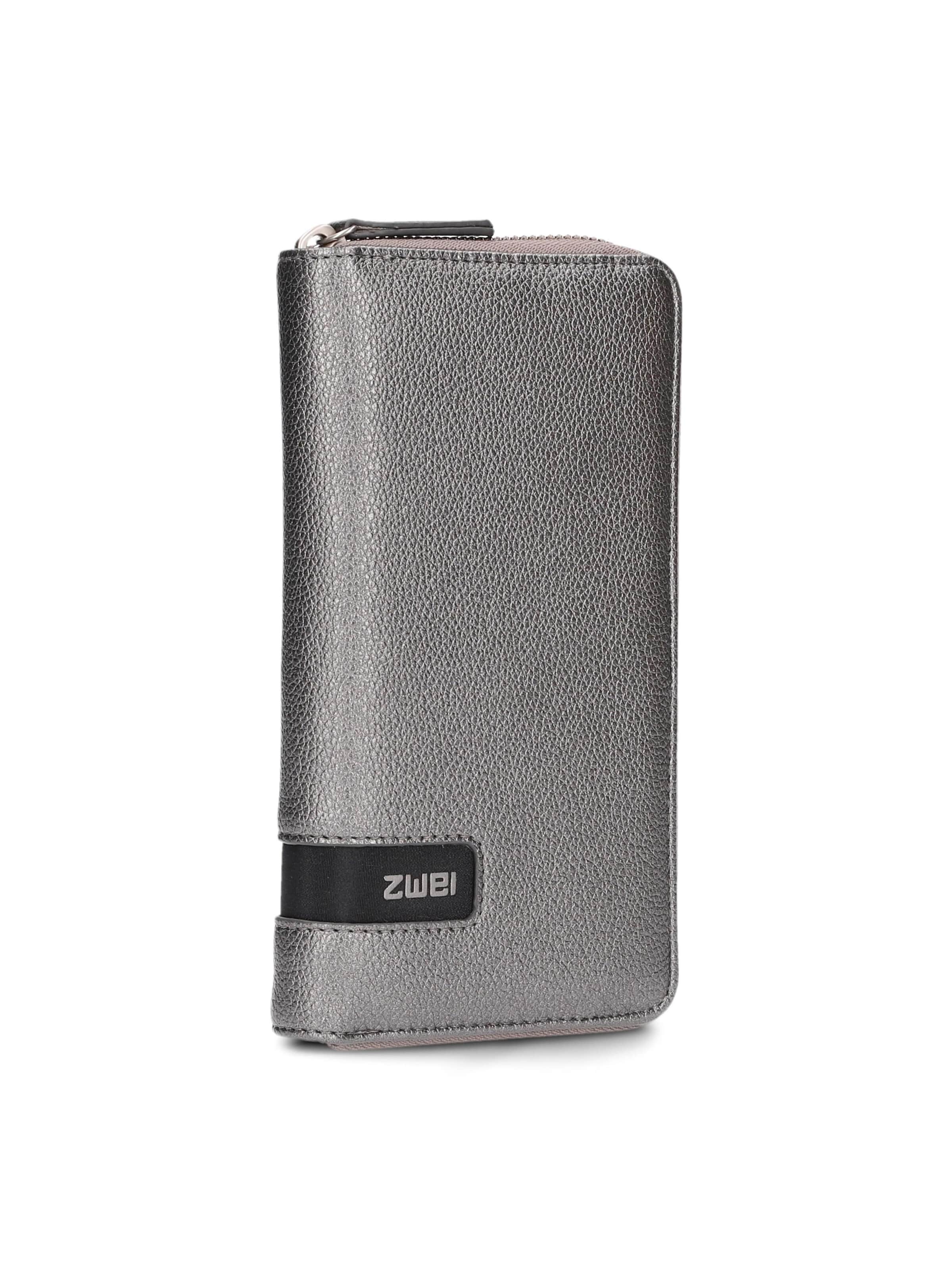 ZWEI - Cartera 'MADEMOISELLE.M MW2' en plata: frente