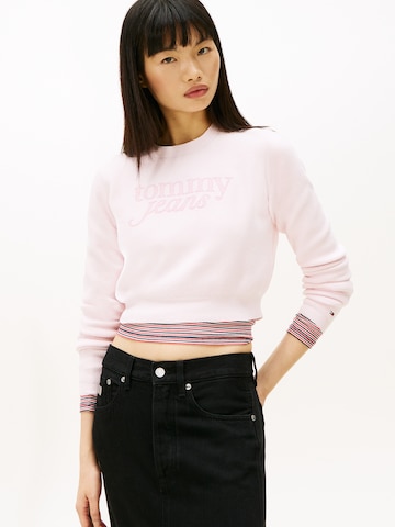Pullover di Tommy Jeans in rosa: frontale