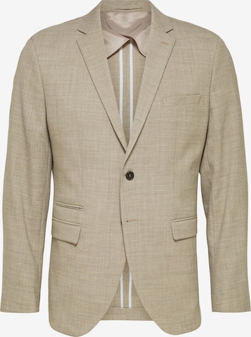 Coupe slim Veste de costume 'Oasis' SELECTED HOMME en beige : devant