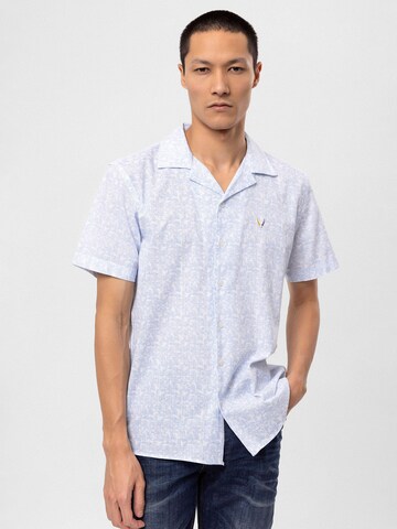 Coupe regular Chemise By Diess Collection en bleu : devant