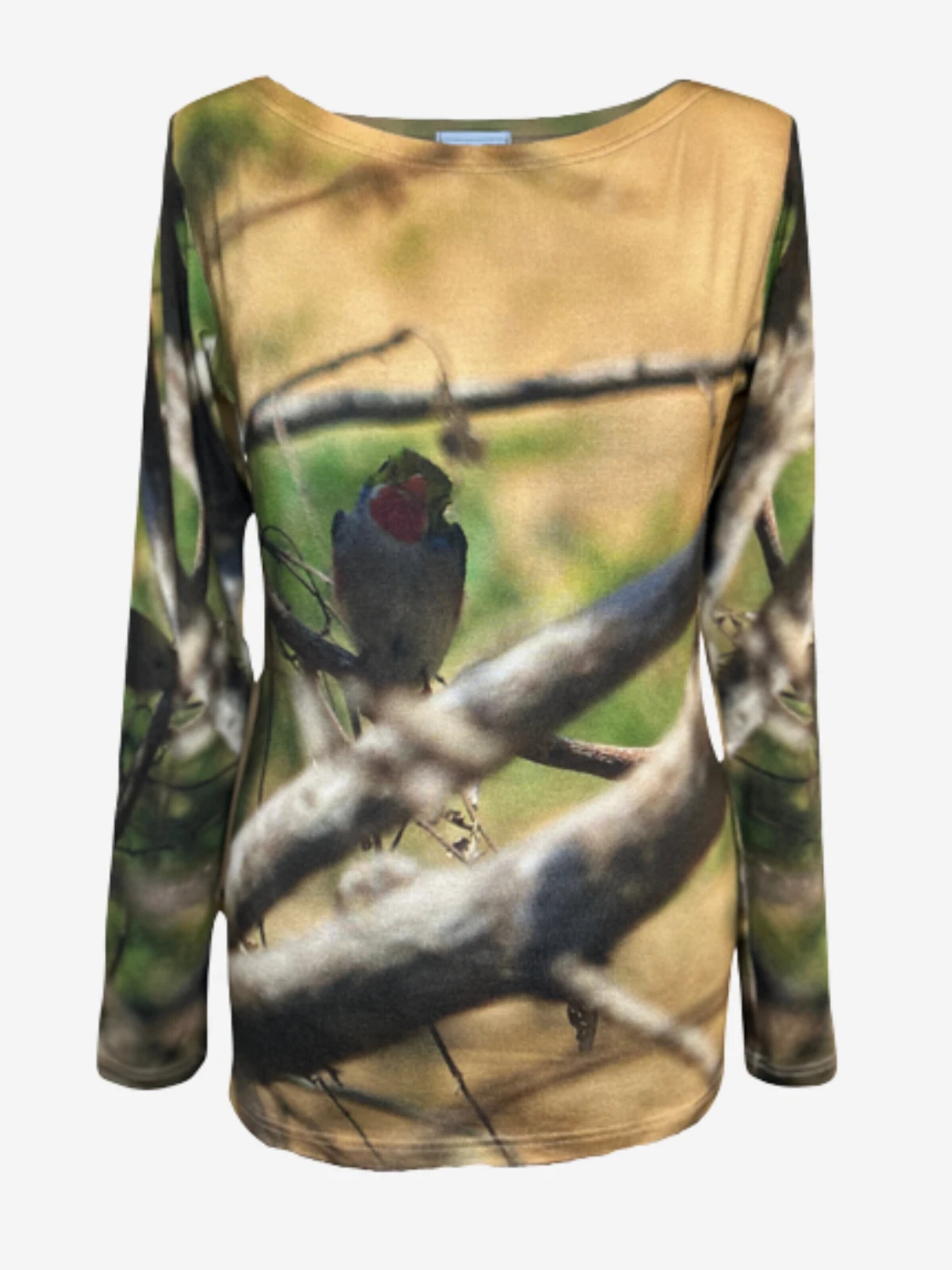 fabrari Shirt 'Viskose-Jersey Langarm "Freiheit"'‌‌‌‌‌‌‌‌‌‌ in Mischfarben: Vorderseite