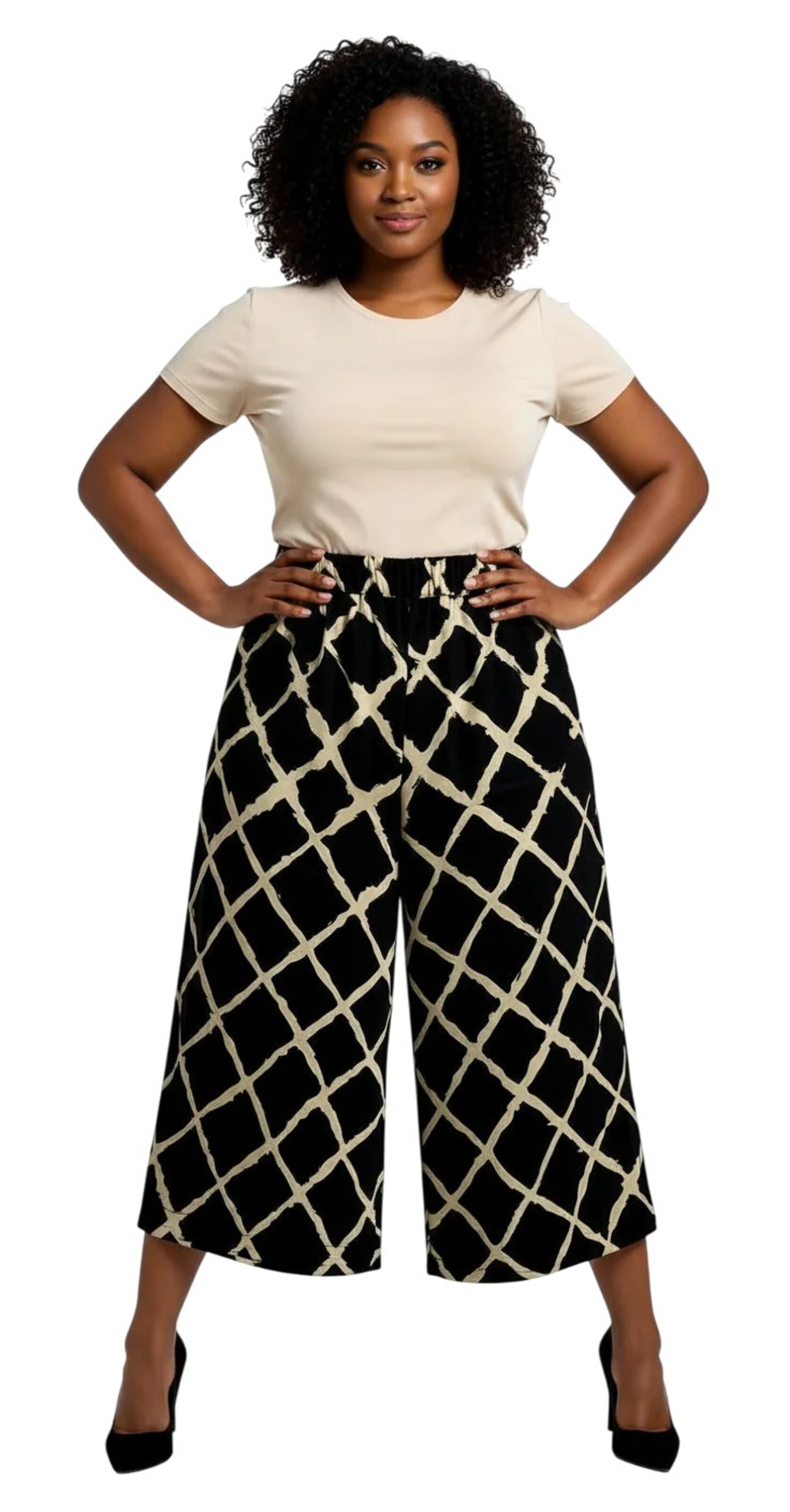 Wide Leg Pantalon Shape Of You en noir