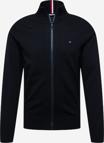 TOMMY HILFIGER Knit Cardigan in Black: front