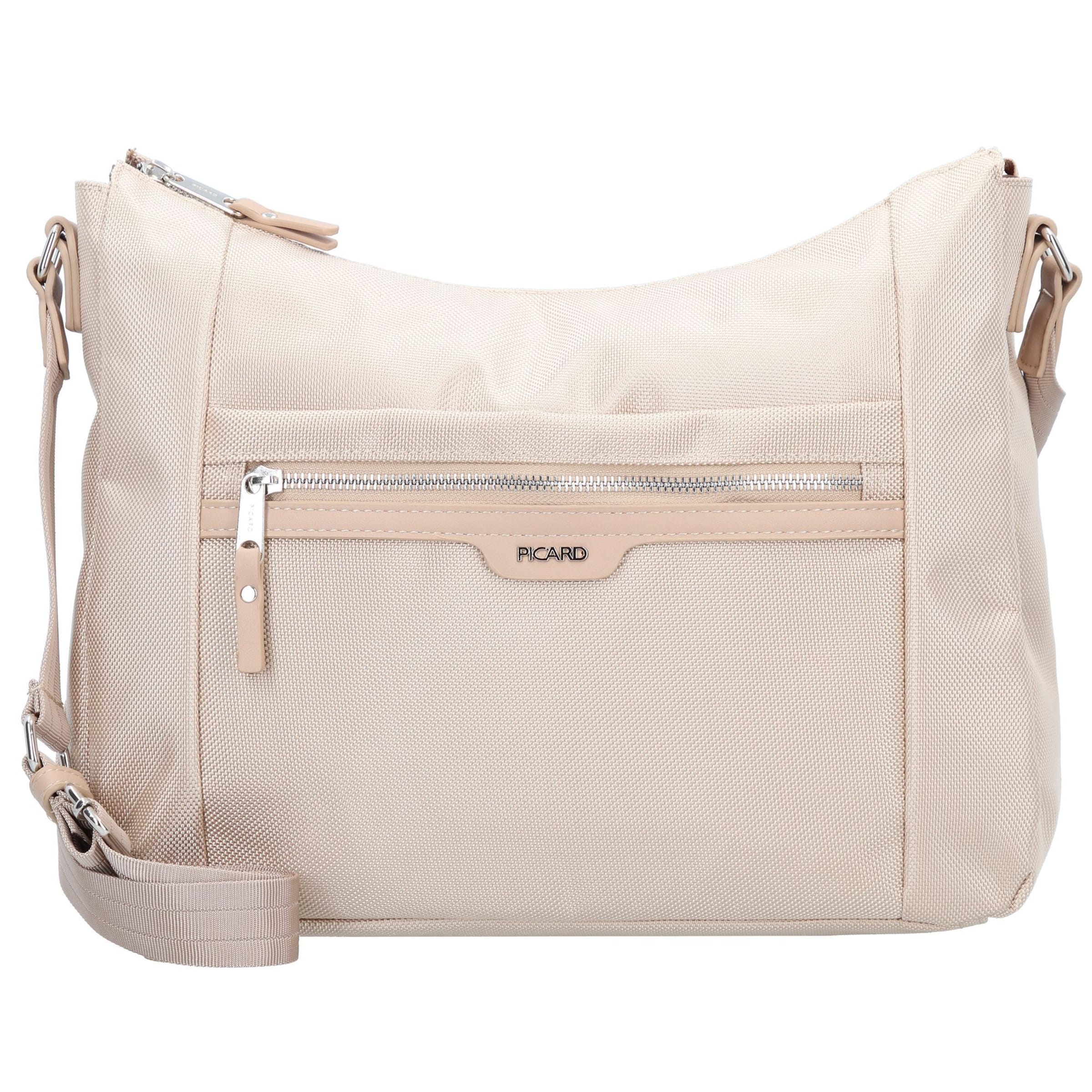 Picard Schultertasche 'Adventure' in Beige: Vorderseite