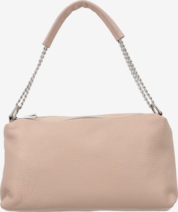 Borsa a spalla di faina in rosa: frontale