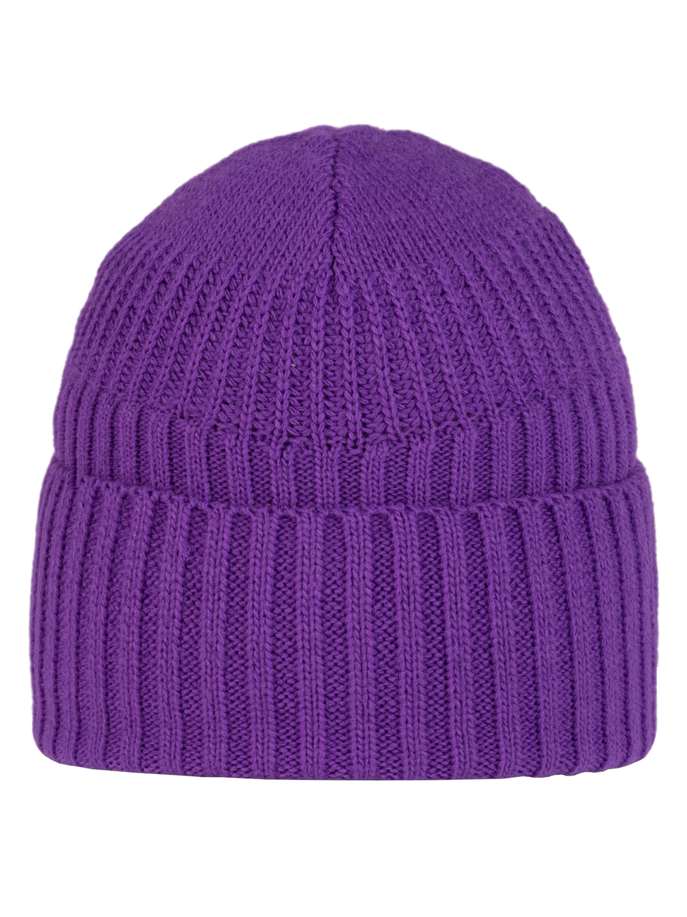 BUFF Beanie 'Buff Knitted Fleece Hat Beanie' in Purple: front