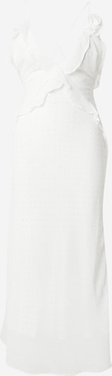 Rochie de cocktail 'OLEA' Bardot pe argintiu / alb, Vizualizare produs