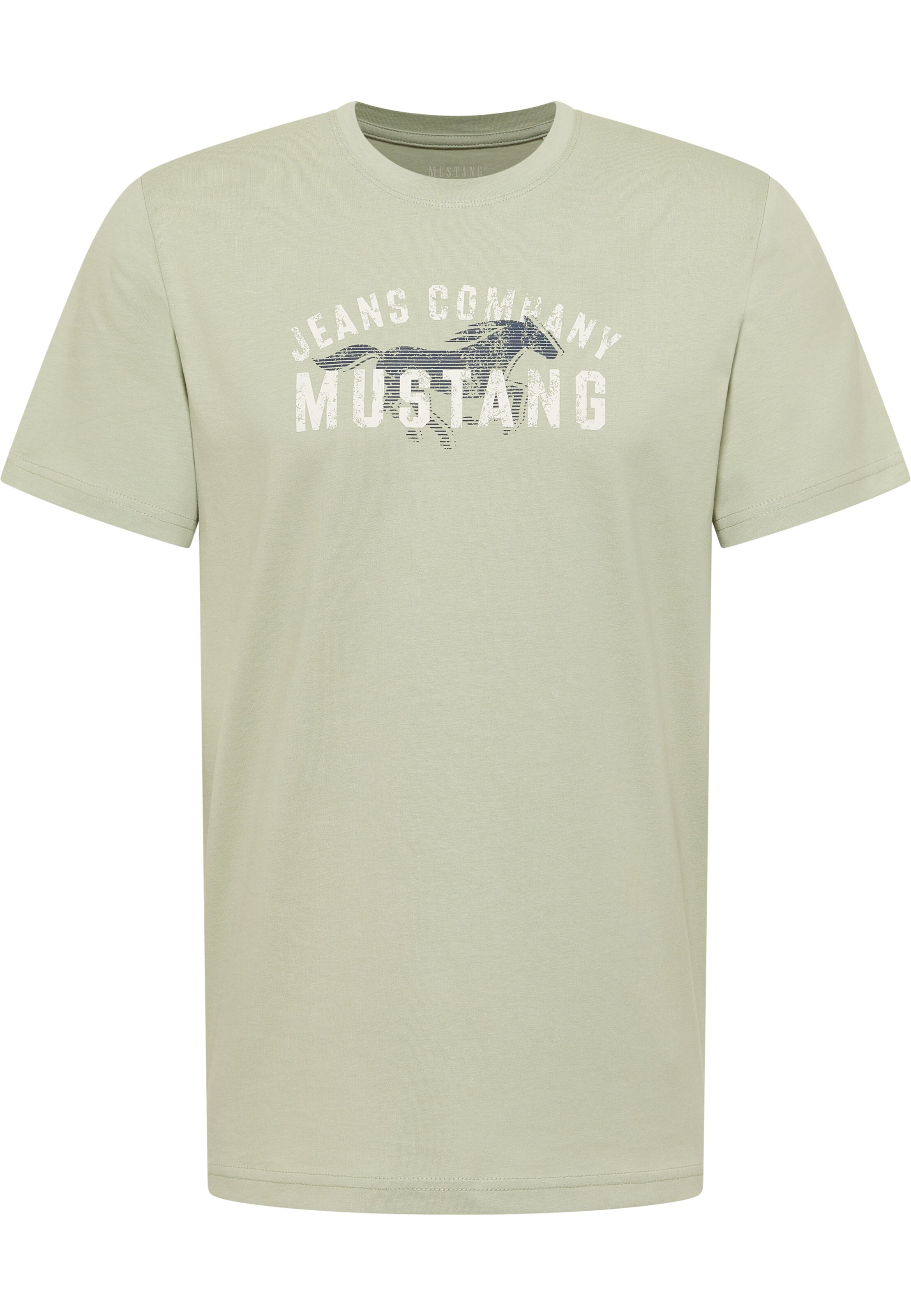 MUSTANG T-Shirt 'Austin' in Grün: Vorderseite