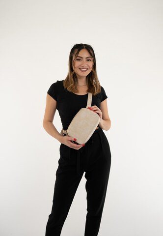 Expatrié Olkalaukku 'Fleur' värissä beige: etupuoli