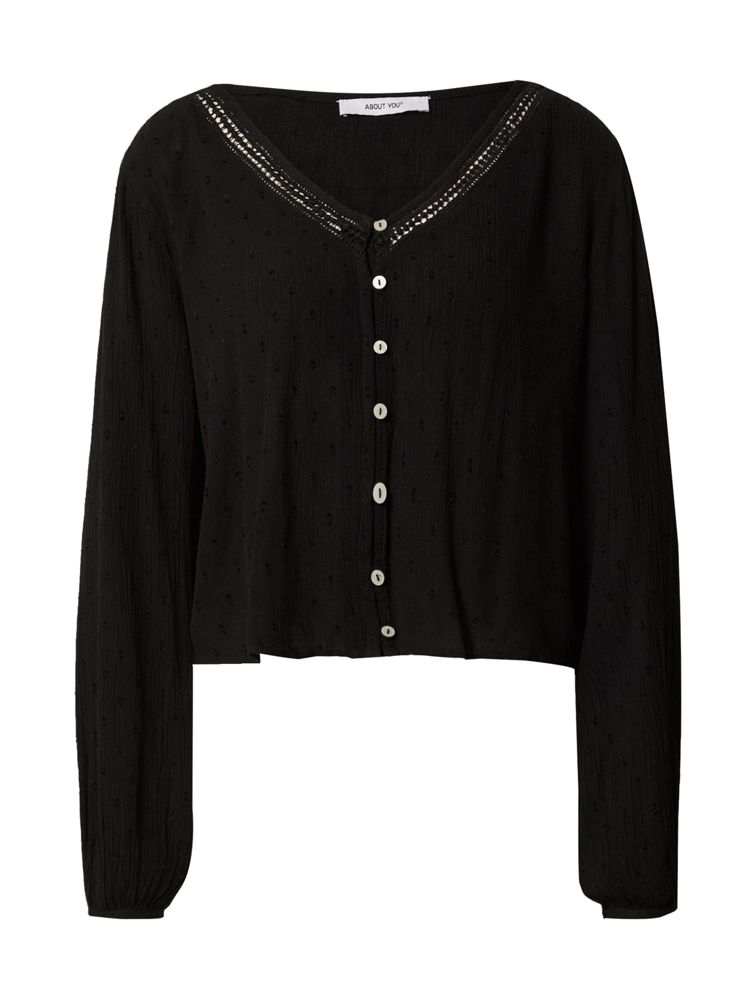 juoda ABOUT YOU Palaidinė 'Pia': priekis