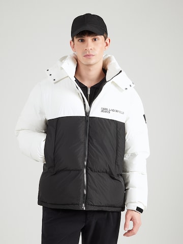 KARL LAGERFELD JEANS Winter jacket in Black: front