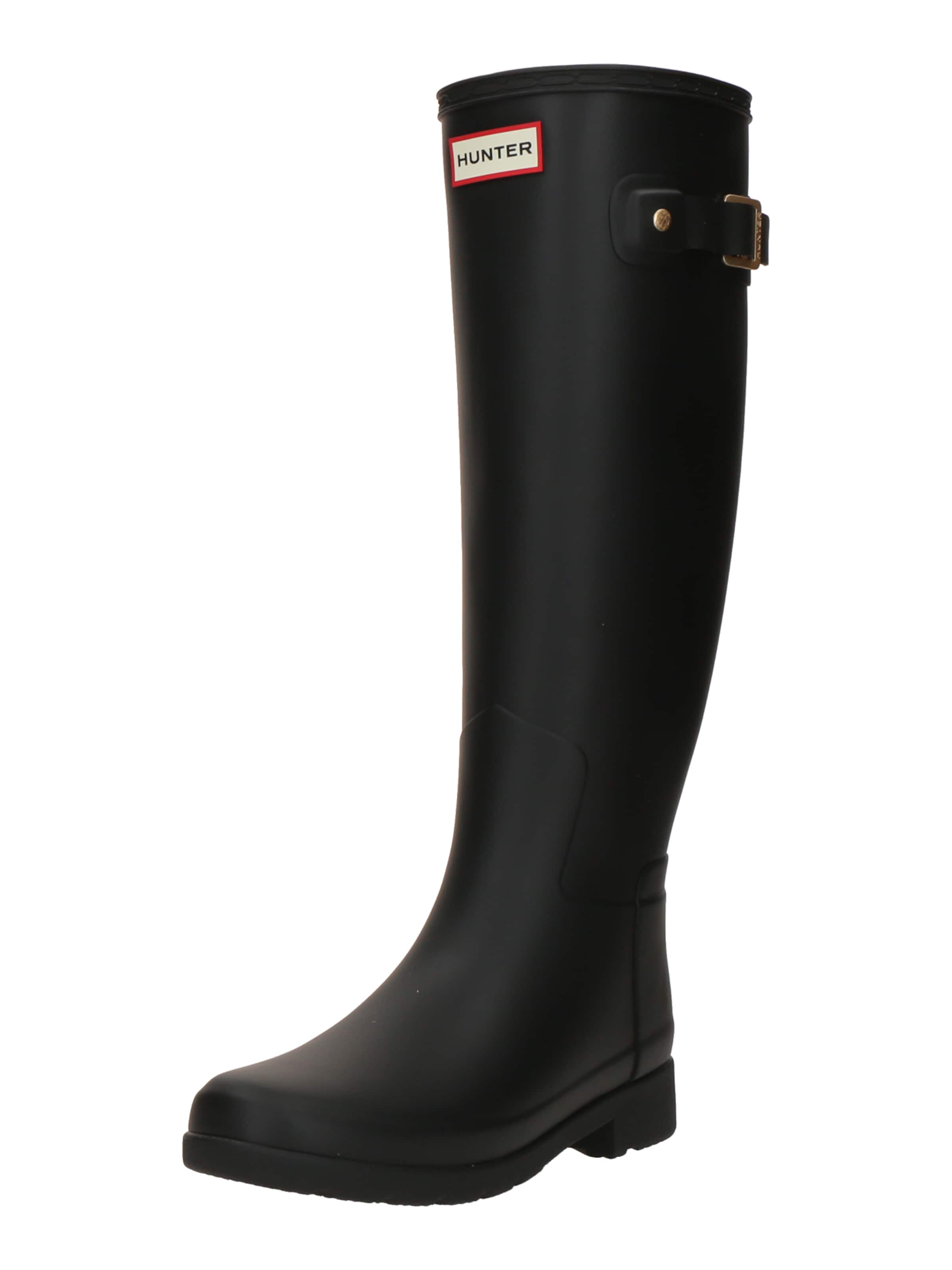 Cizme de cauciuc de la HUNTER pe negru: față
