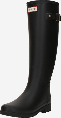 HUNTER Kumisaappaat värissä musta: etupuoli