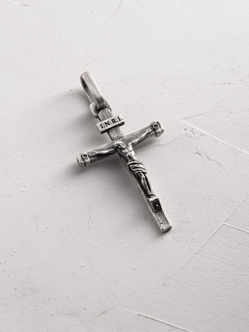 REYTEL Pendant 'CRUCIFIXION of JESUS. INRI' in Silver: front