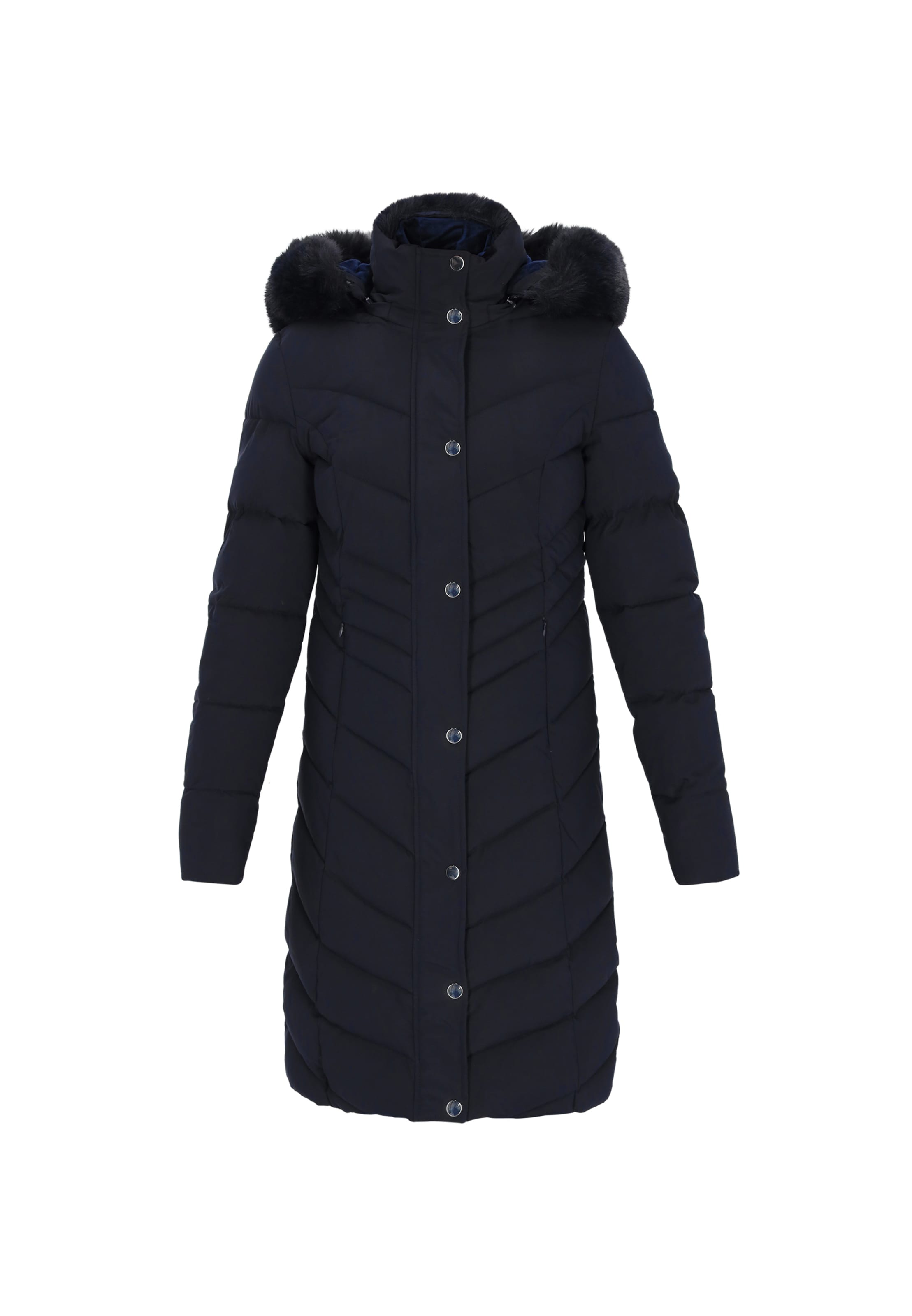 Usha Wintermantel in de kleur Navy, Productweergave