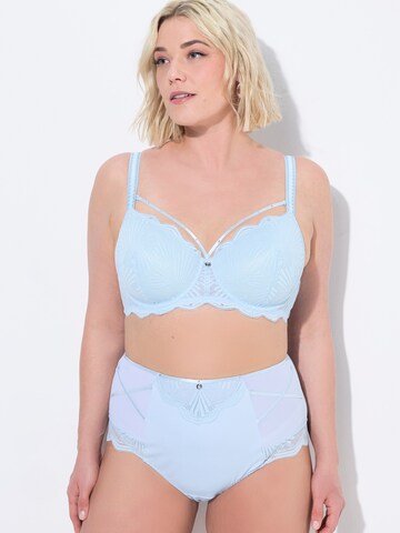 T-shirt Reggiseno di Ulla Popken in blu: frontale